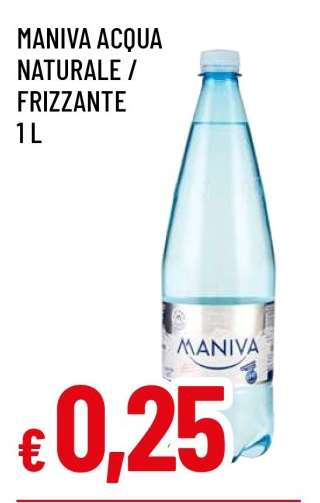 MANIVA ACQUA NATURALE / FRIZZANTE 1 L