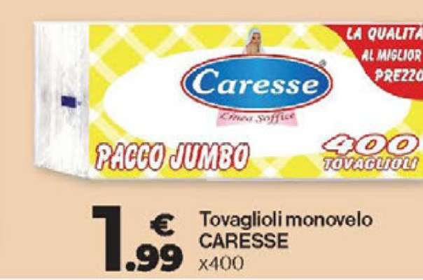 Tovaglioli monovelo CARESSE