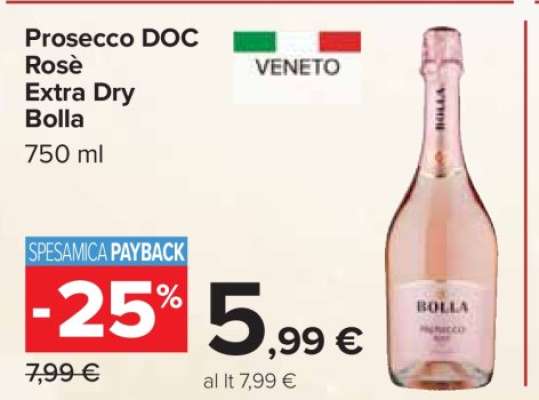 Prosecco DOC Rosè Extra Dry Bolla