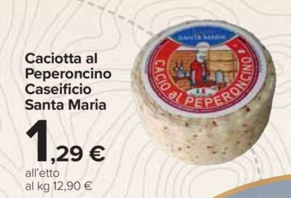 Caciotta al Peperoncino Caseificio Santa Maria