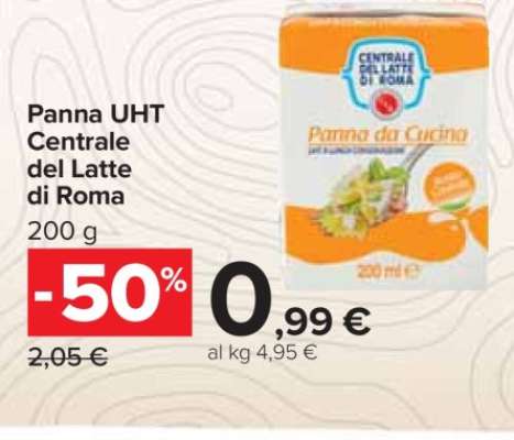 Panna UHT Centrale del Latte di Roma