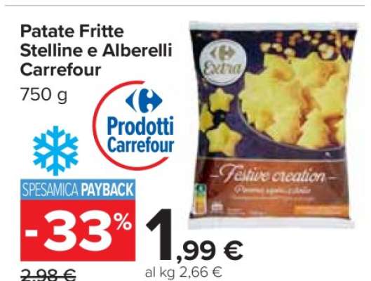 Patate Fritte Stelline e Alberelli Carrefour