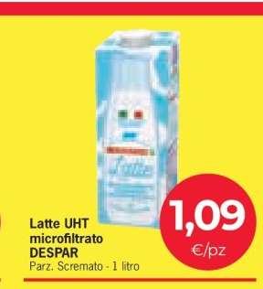 Latte UHT microfiltrato DESPAR