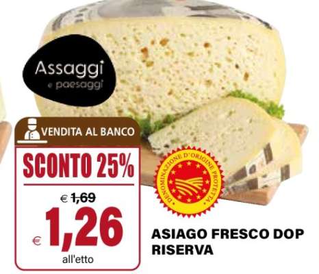 ASIAGO FRESCO DOP RISERVA