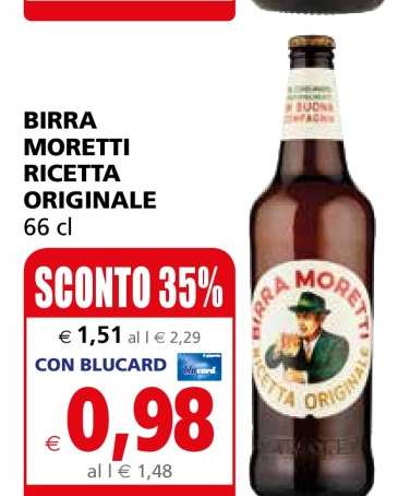 BIRRA MORETTI RICETTA ORIGINALE