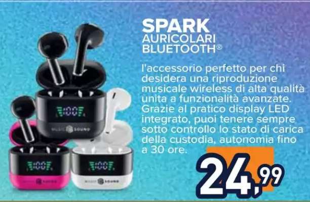 SPARK AURICOLARI BLUETOOTH