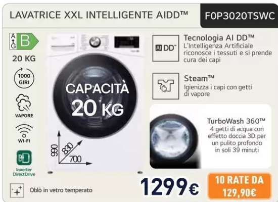 LAVATRICE XXL INTELLIGENTE AIDD™