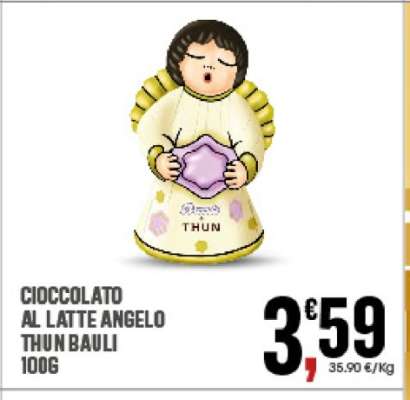 CIOCCOLATO AL LATTE ANGELO THUN BAULI 100G