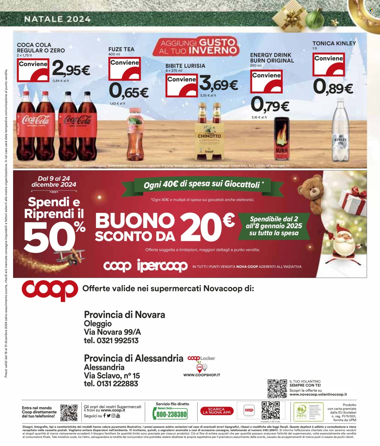 Volantino Coop - 19/12/2024 - 31/12/2024. Pagina 1