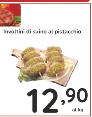 Involtini di suino al pistacchio