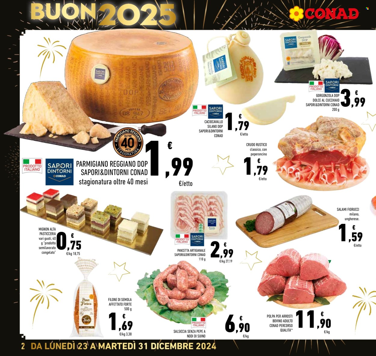 Volantino Conad - 23/12/2024 - 31/12/2024. Pagina 1