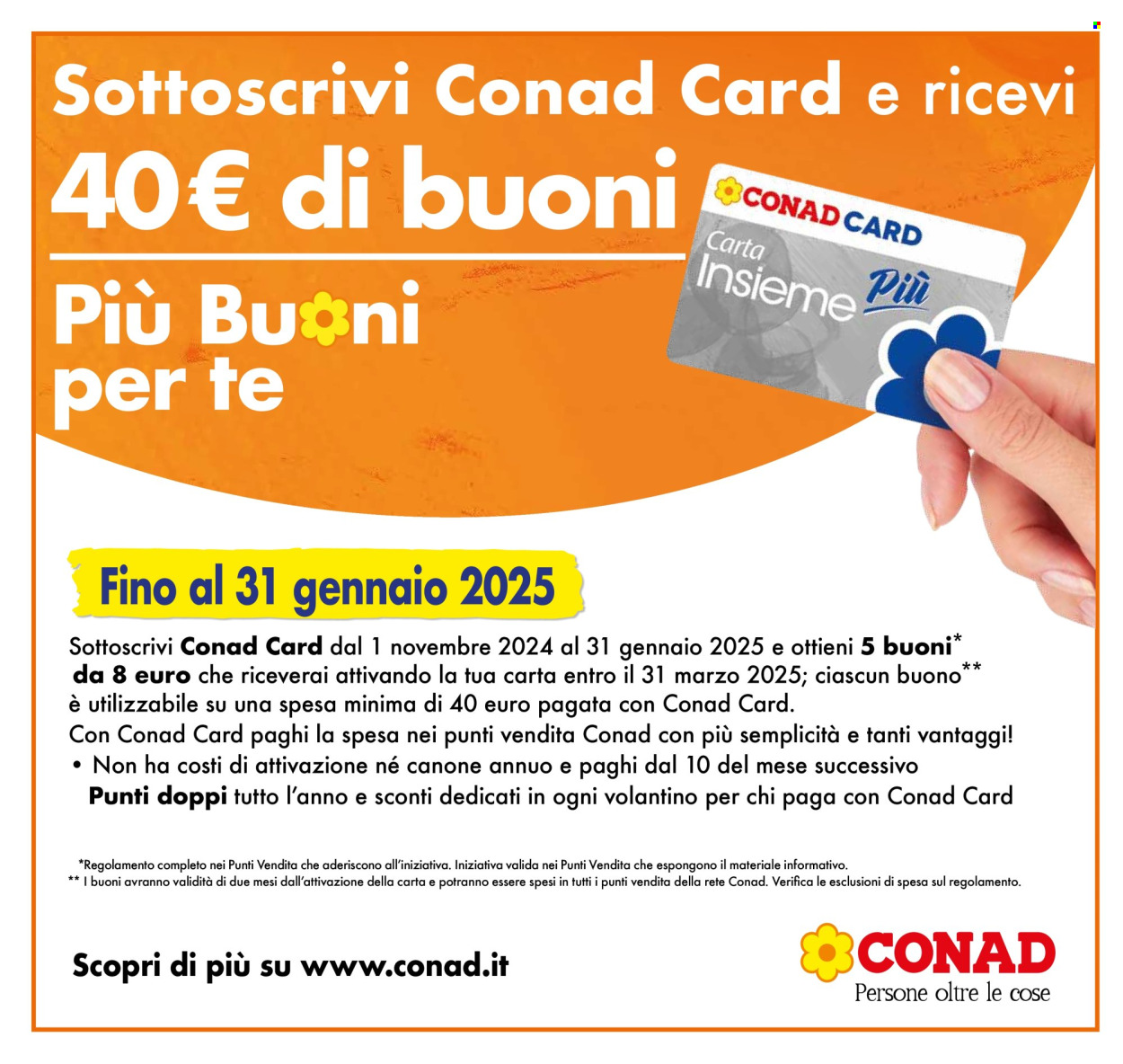 Volantino Conad - 28/12/2024 - 6/1/2025. Pagina 1