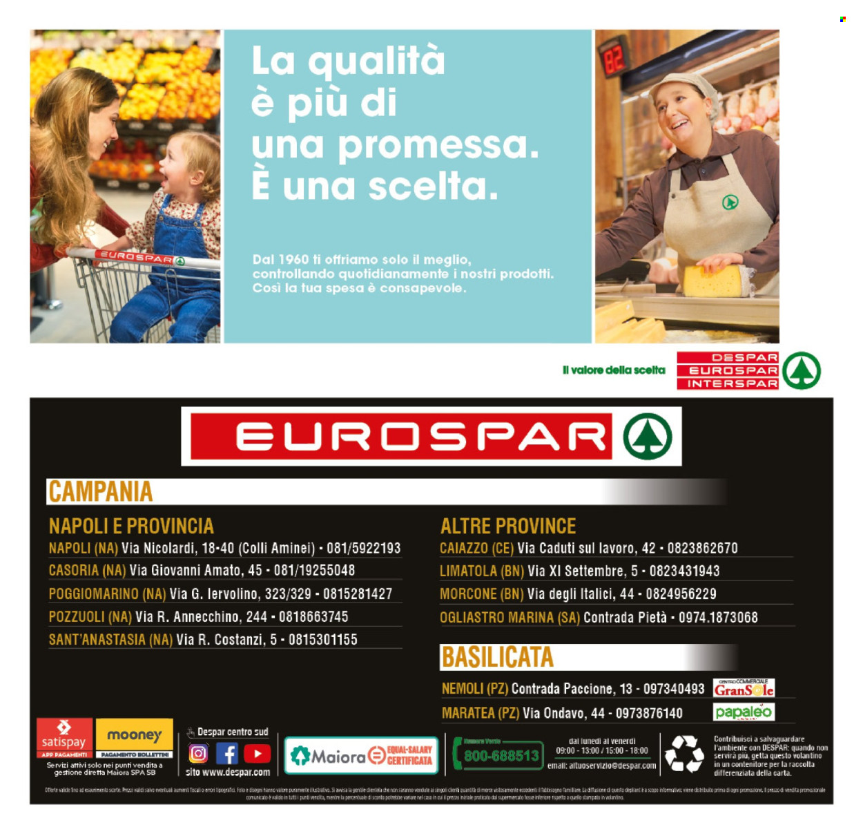 Volantino Eurospar - 27/12/2024 - 5/1/2025. Pagina 1