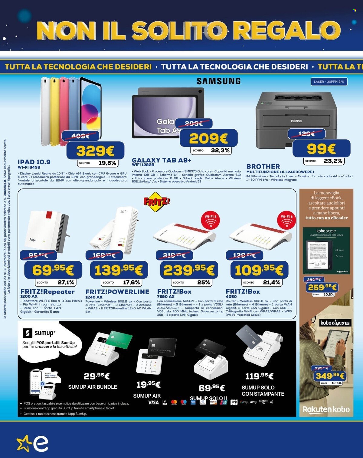 Volantino Euronics - 23/12/2024 - 2/1/2025. Pagina 1