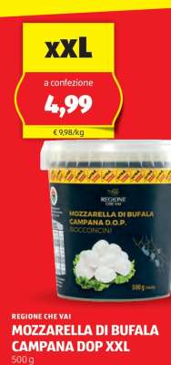 MOZZARELLA DI BUFALA CAMPANA DOP XXL