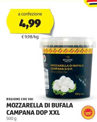 MOZZARELLA DI BUFALA CAMPANA DOP XXL