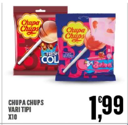 CHUPA CHUPS VARI TIPI X10