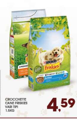 CROCCHETTE CANE FRISKIES VARI TIPI