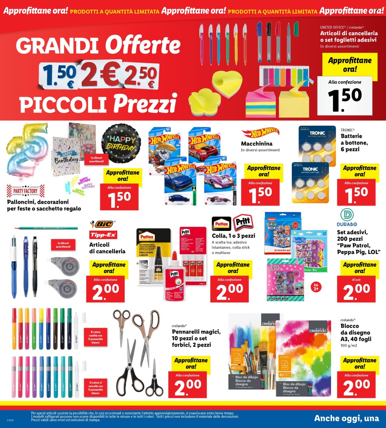 Volantino Lidl - 29/12/2024 - 5/1/2025. Pagina 1