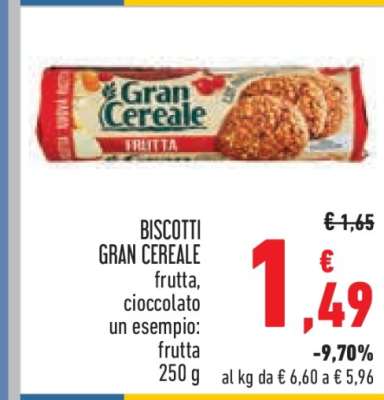 BISCOTTI GRAN CEREALE