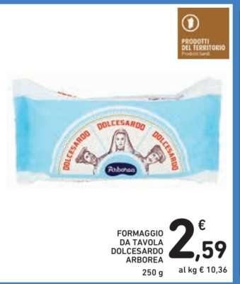 FORMAGGIO DA TAVOLA DOLCESARDO ARBOREA