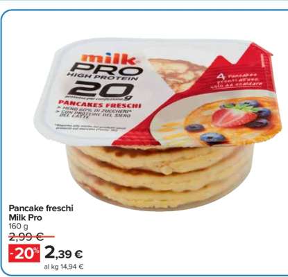 Pancake freschi Milk Pro