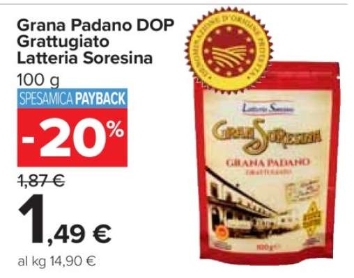 Grana Padano DOP Grattugiato Latteria Soresina