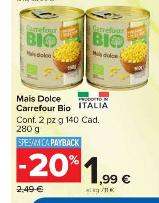 Mais Dolce Carrefour Bio