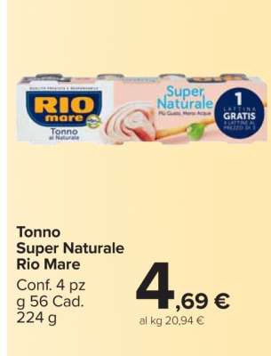 Tonno Super Naturale Rio Mare