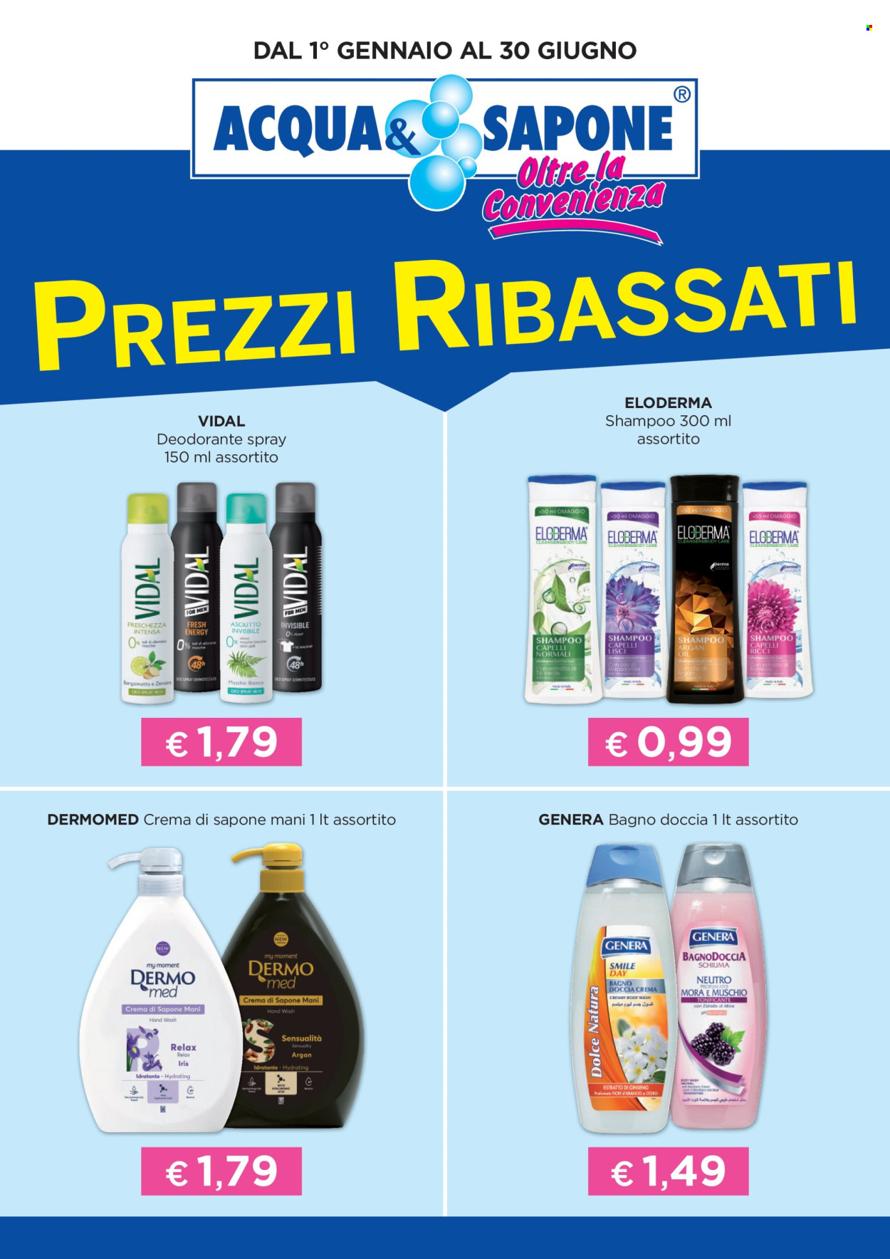 Volantino Acqua & Sapone - 1/1/2025 - 30/6/2025. Pagina 1