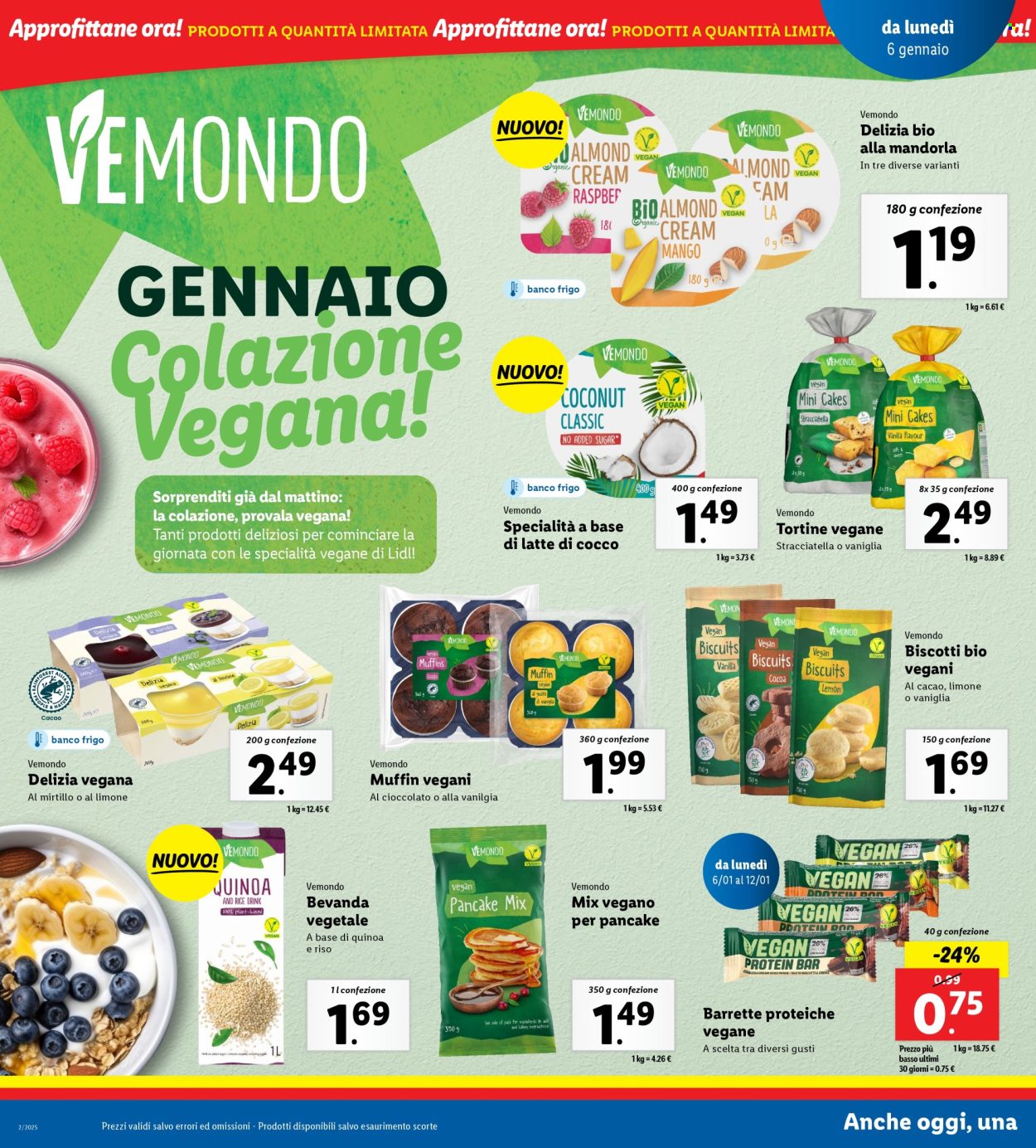 Volantino Lidl - 6/1/2025 - 12/1/2025. Pagina 1