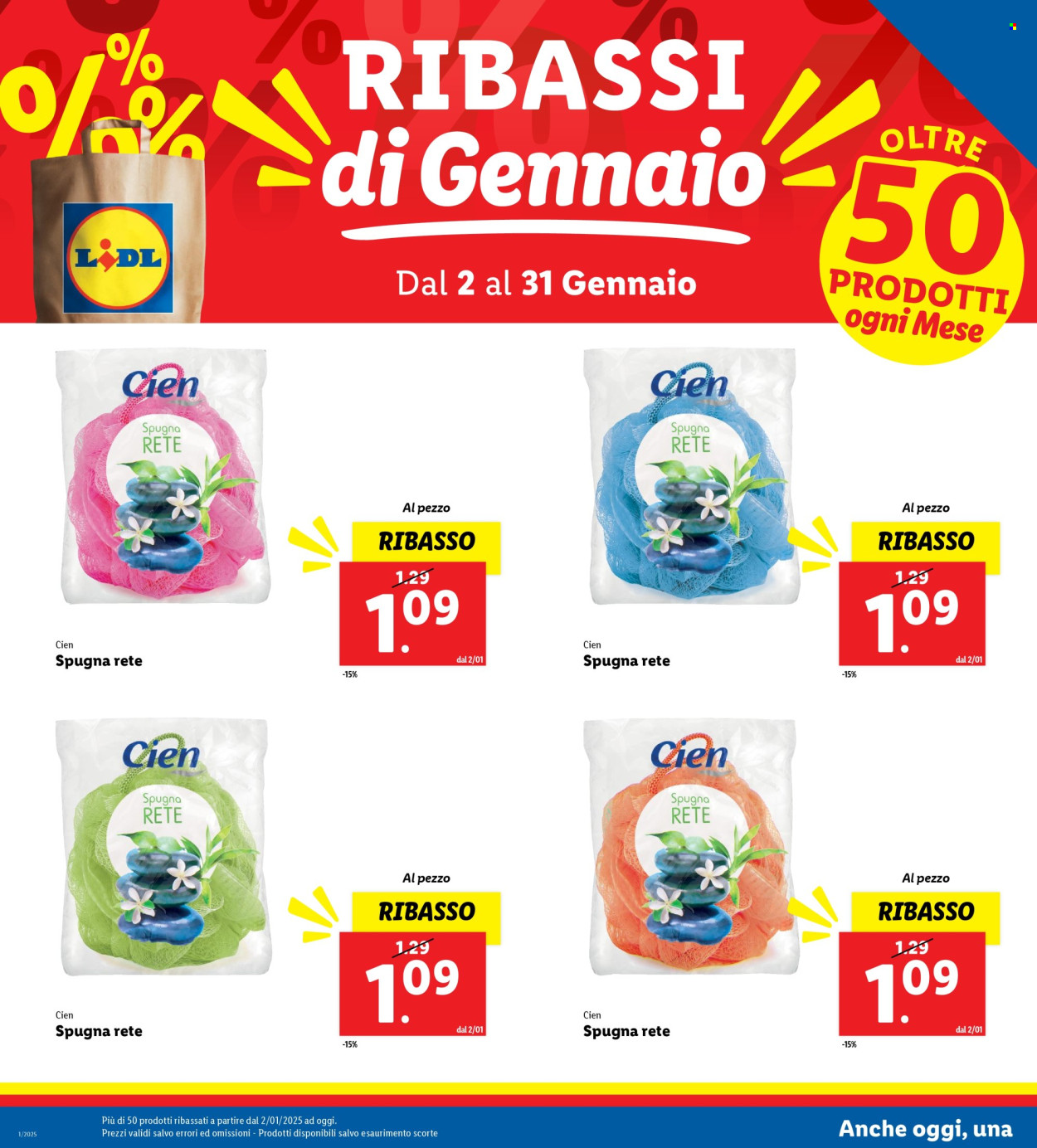 Volantino Lidl - 2/1/2025 - 31/1/2025. Pagina 1