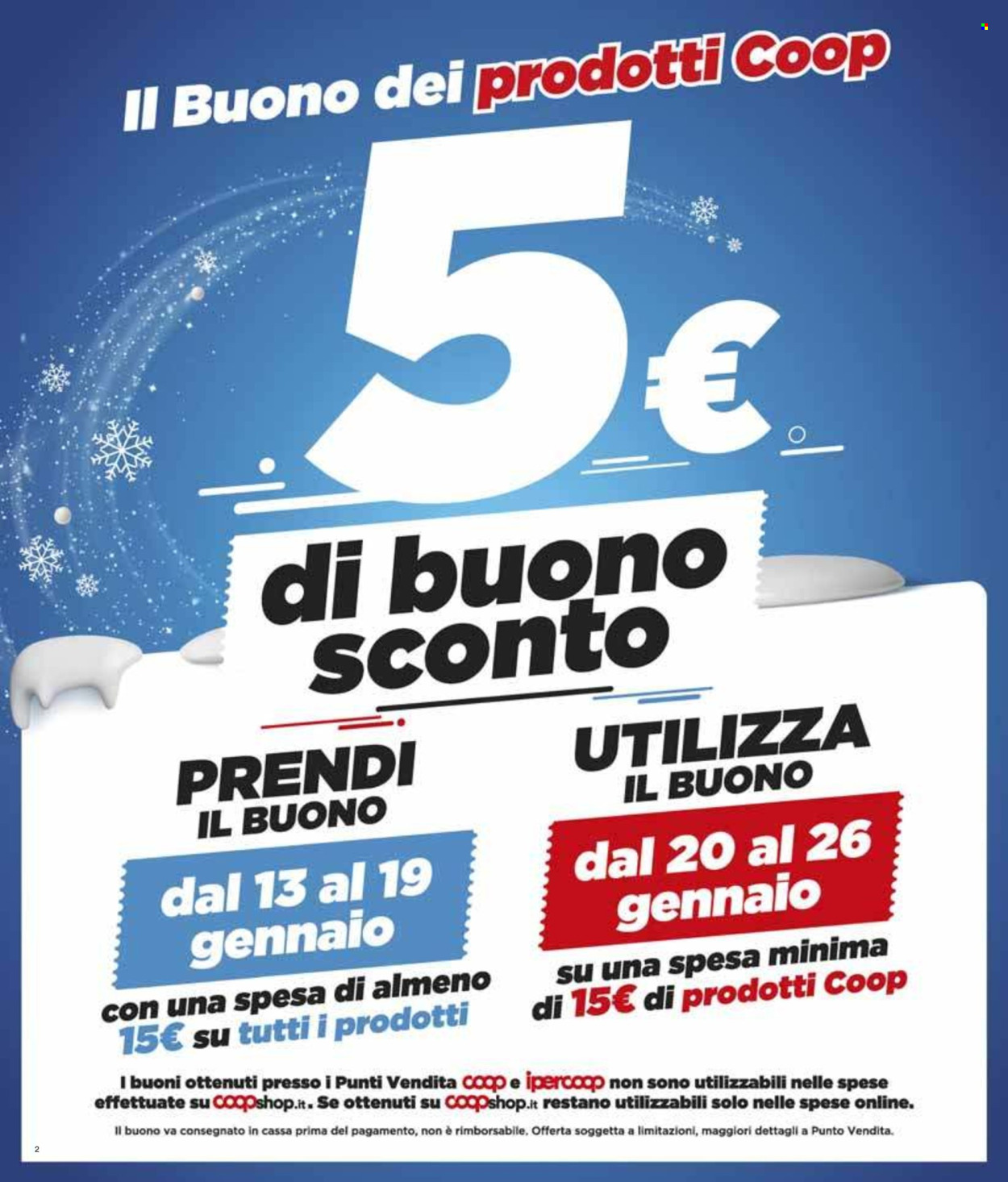 Volantino Coop - 2/1/2025 - 15/1/2025. Pagina 1