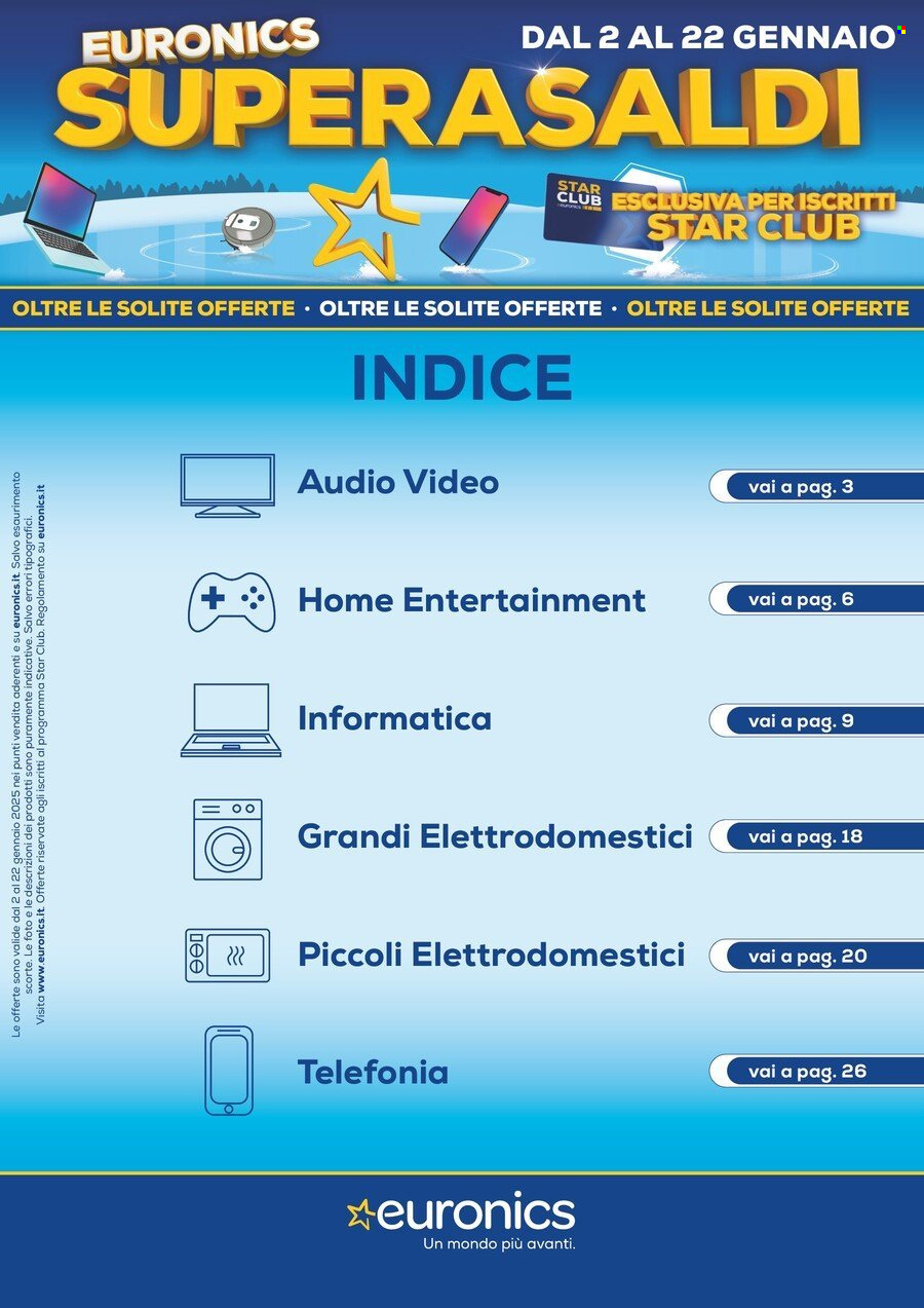 Volantino Euronics - 2/1/2025 - 22/1/2025. Pagina 1