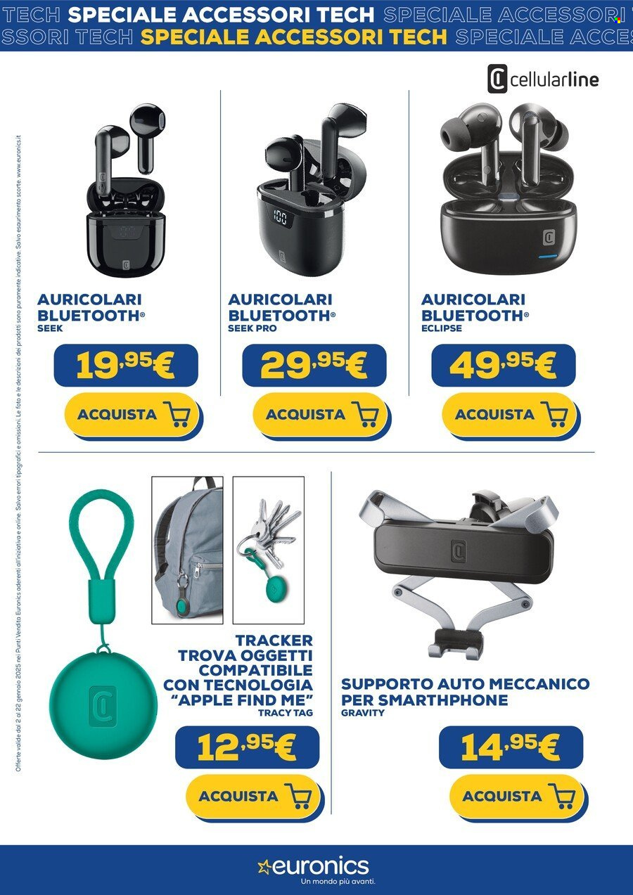 Volantino Euronics - 2/1/2025 - 22/1/2025. Pagina 1