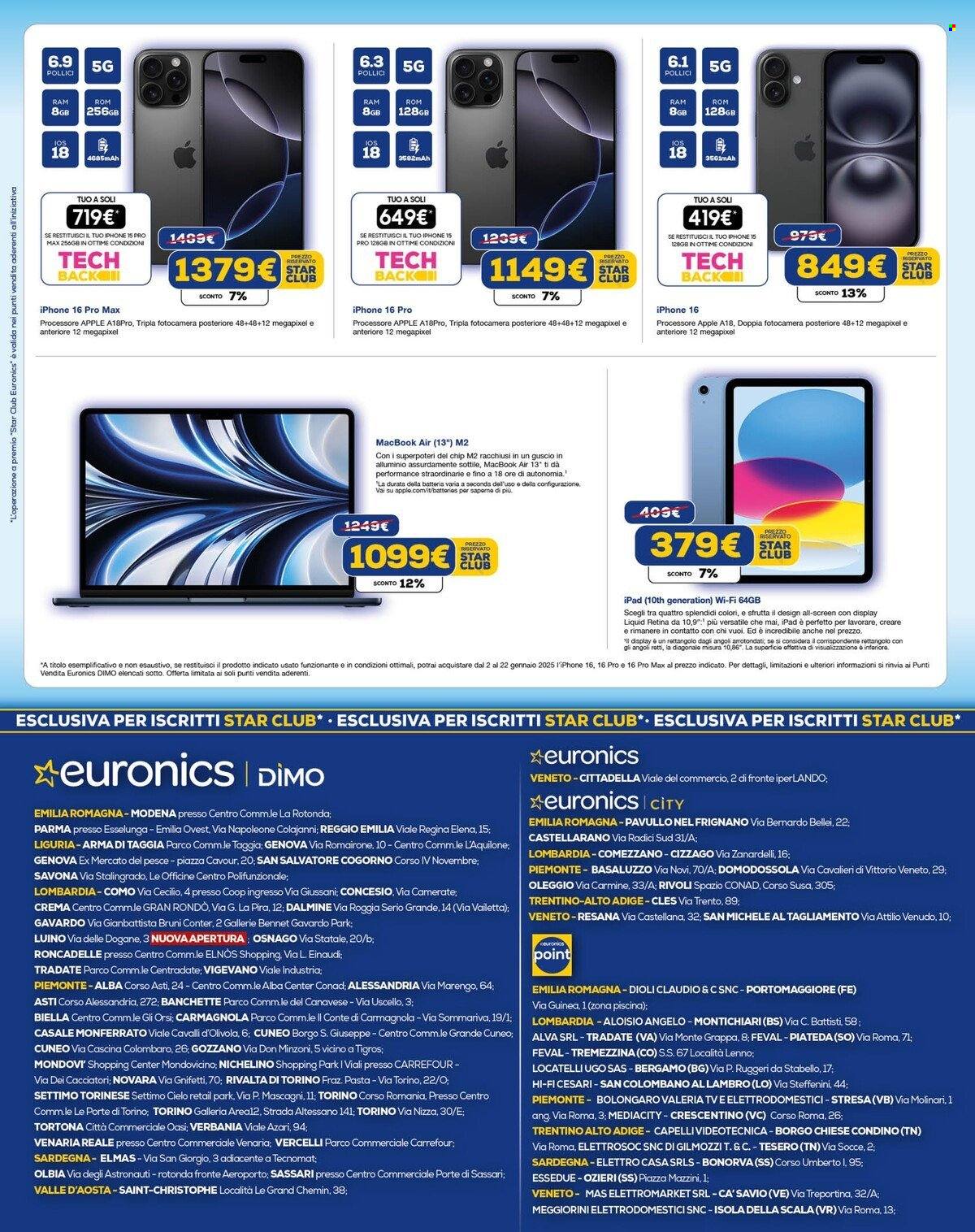 Volantino Euronics - 2/1/2025 - 22/1/2025. Pagina 1