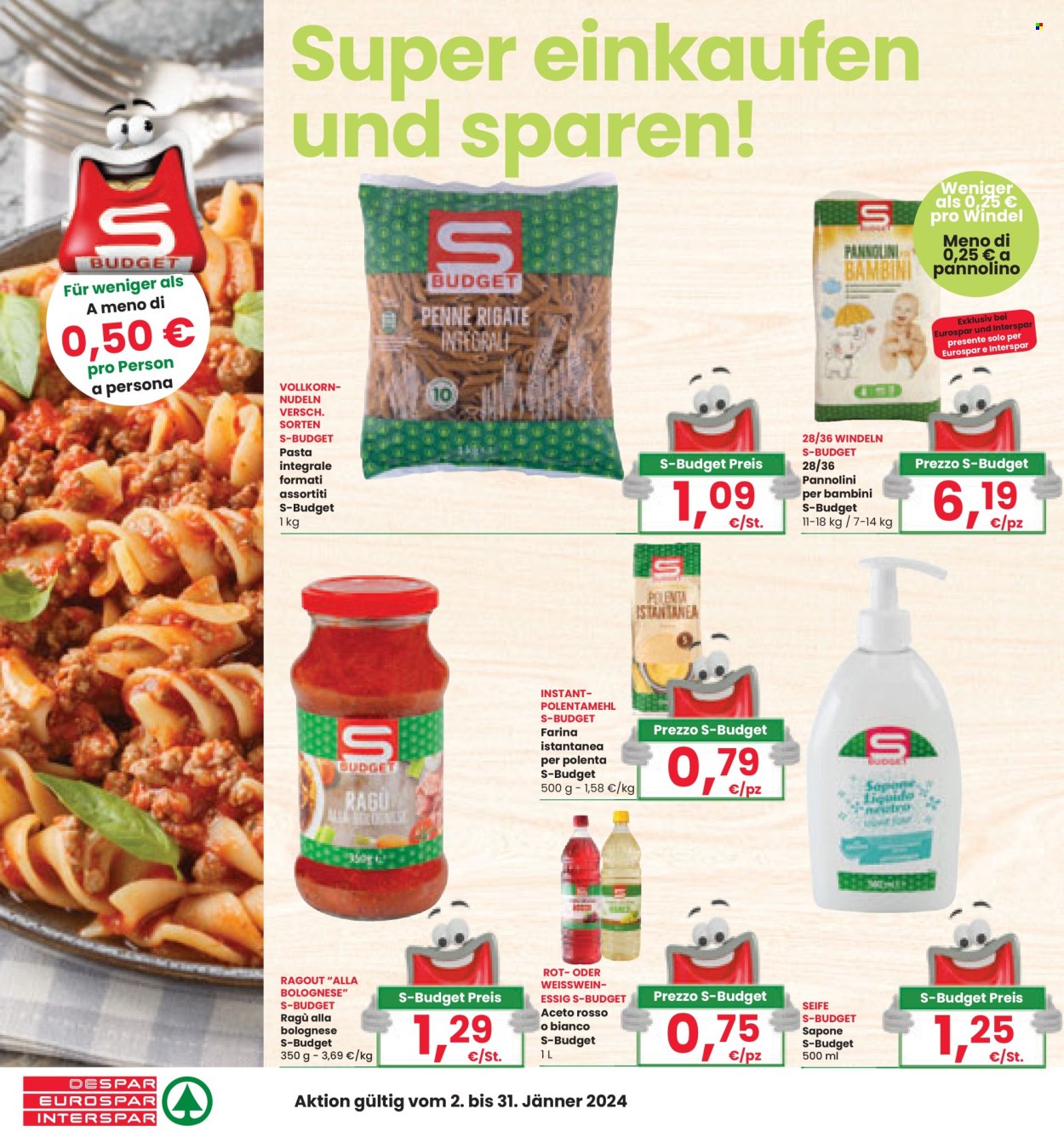 Volantino Eurospar - 2/1/2025 - 31/1/2025. Pagina 1