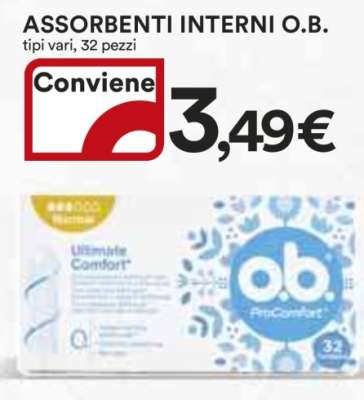 ASSORBENTI INTERNI O.B.