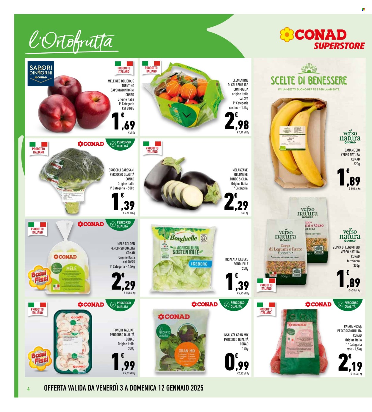 Volantino Conad Superstore - 3/1/2025 - 12/1/2025. Pagina 1