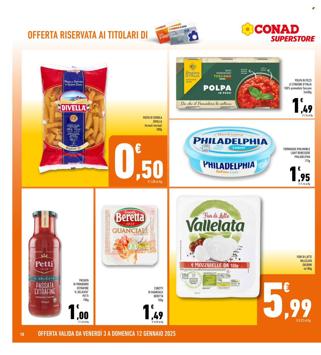 Volantino Conad Superstore - 3/1/2025 - 12/1/2025. Pagina 1