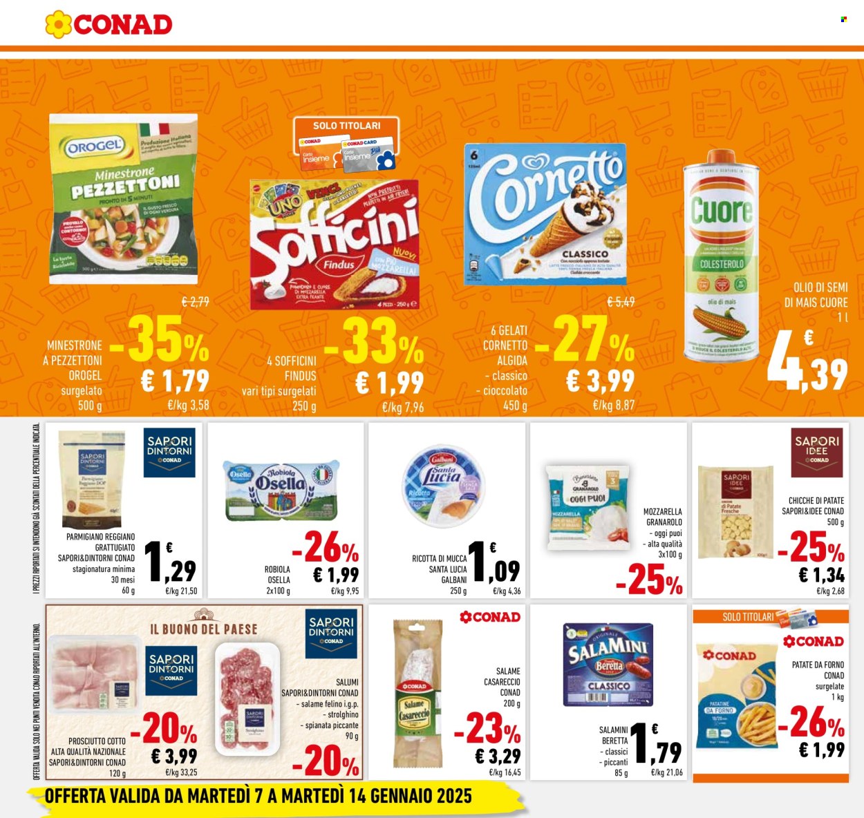 Volantino Conad - 7/1/2025 - 14/1/2025. Pagina 1