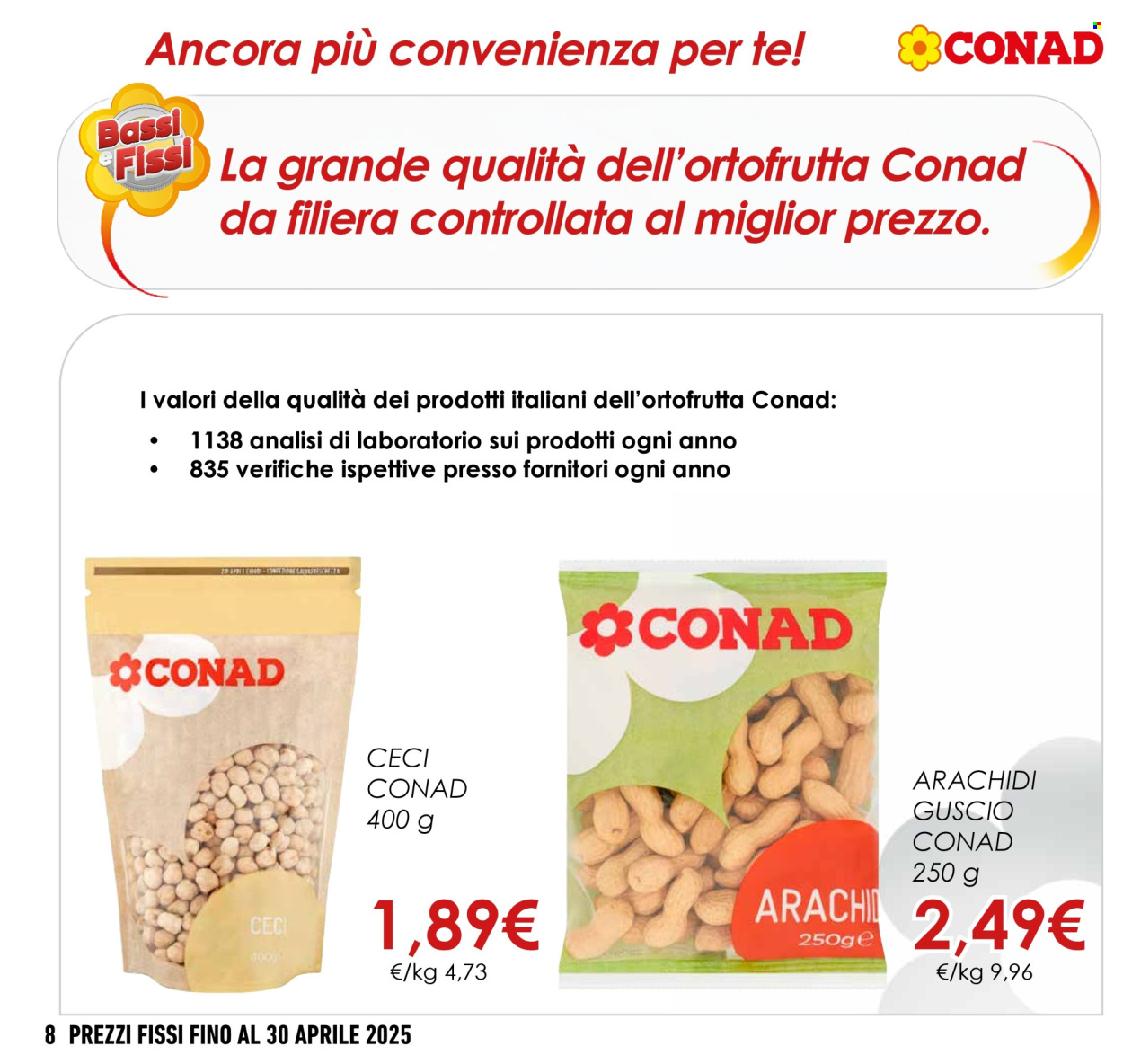 Volantino Conad - 1/1/2025 - 30/4/2025. Pagina 1