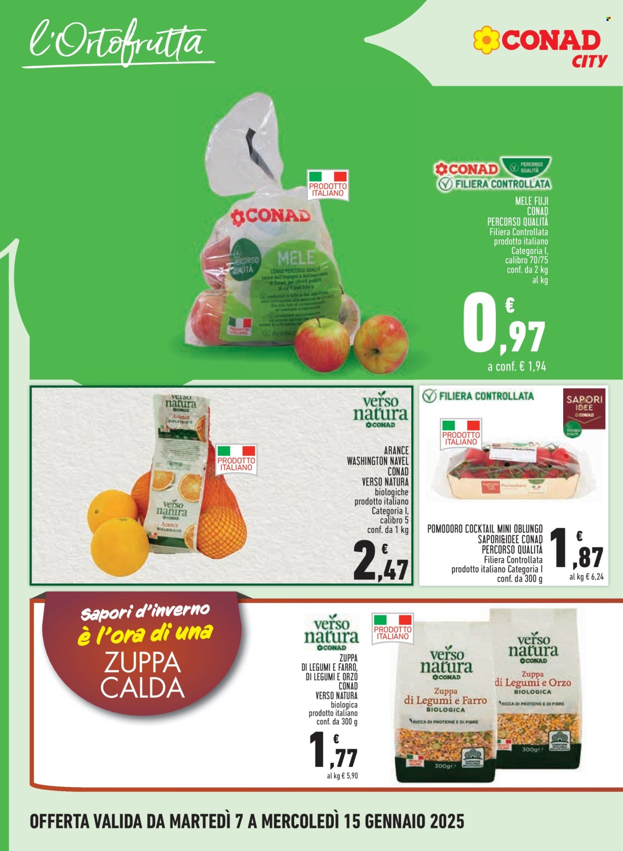 Volantino Conad City - 7/1/2025 - 15/1/2025. Pagina 1