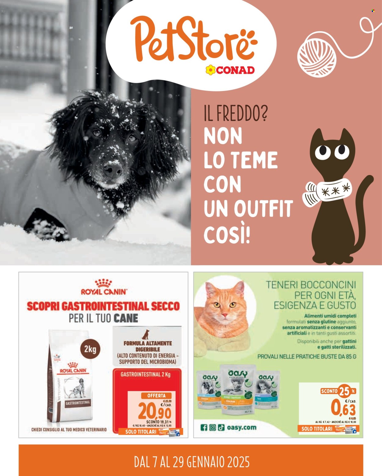 Volantino Pet Store Conad - 7/1/2025 - 29/1/2025. Pagina 1