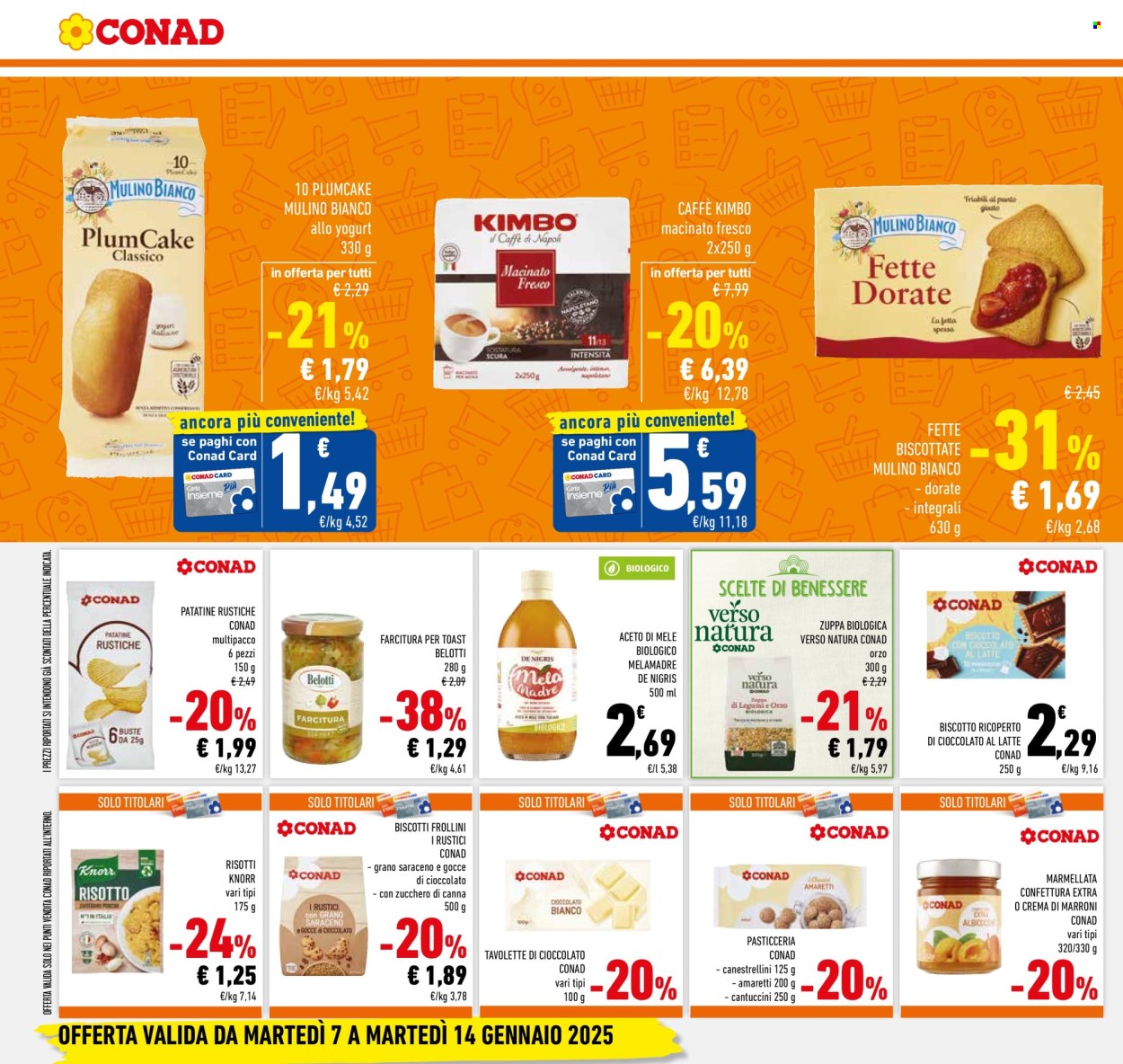 Volantino Conad - 7/1/2025 - 14/1/2025. Pagina 1