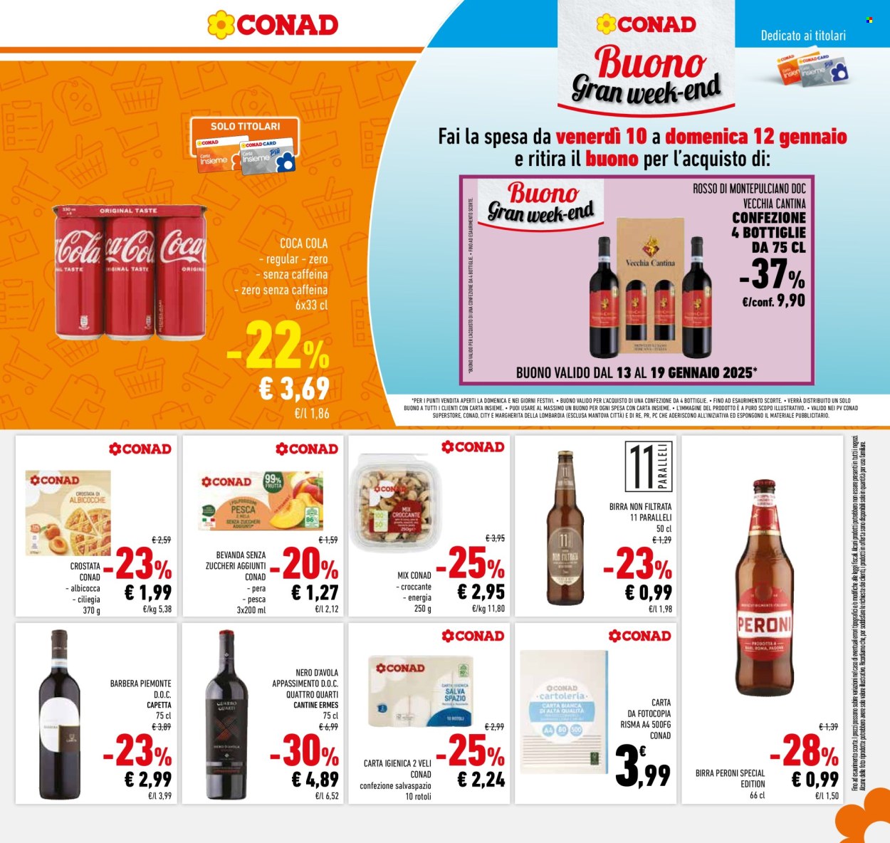 Volantino Conad - 7/1/2025 - 14/1/2025. Pagina 1