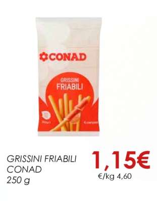 GRISSINI FRIABILI CONAD