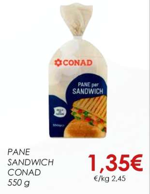 PANE SANDWICH CONAD