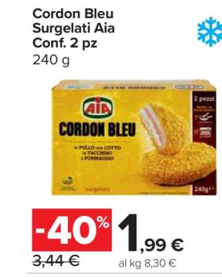 Cordon Bleu Surgelati Aia Conf. 2 pz