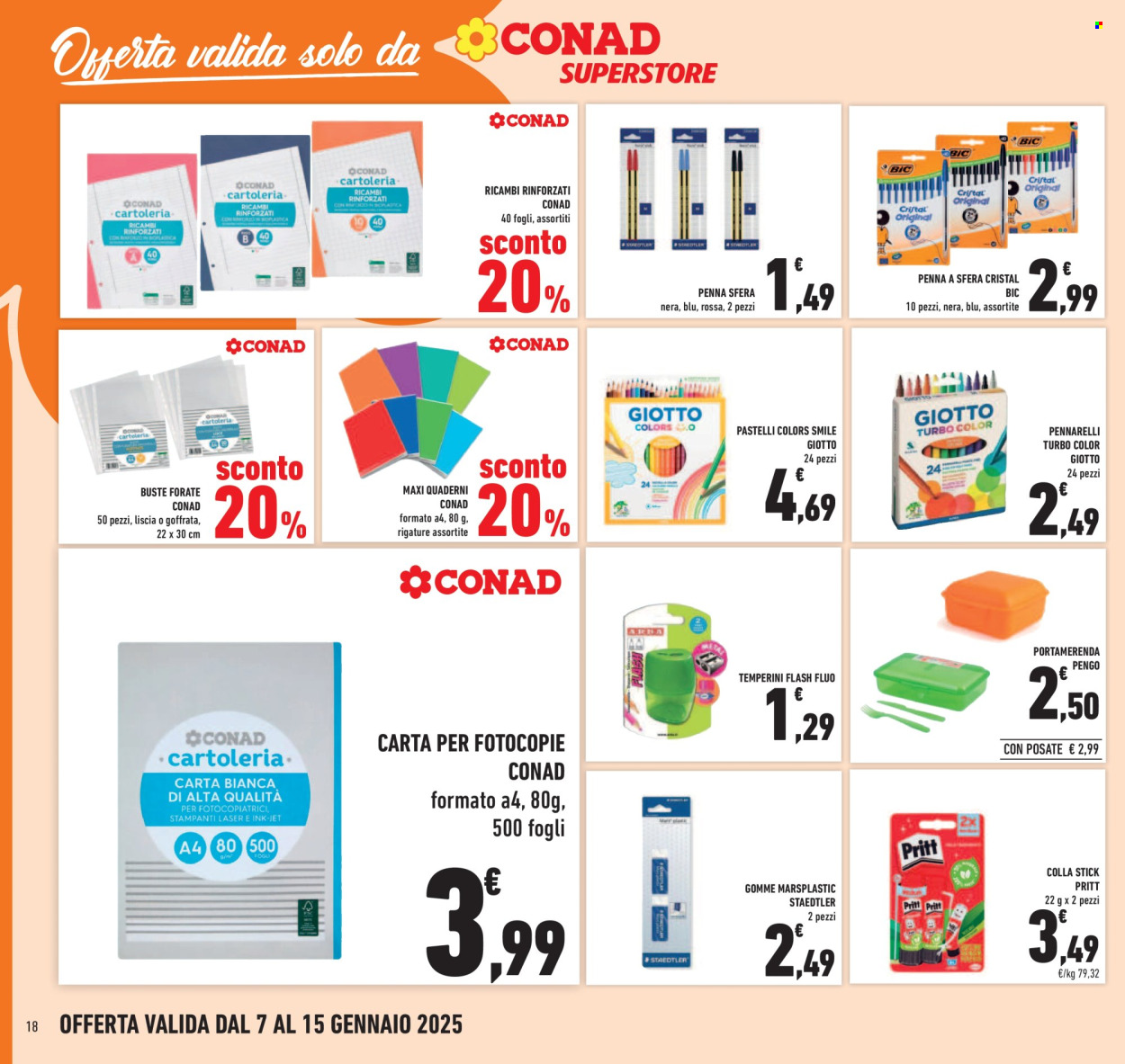 Volantino Conad Superstore - 7/1/2025 - 15/1/2025. Pagina 1